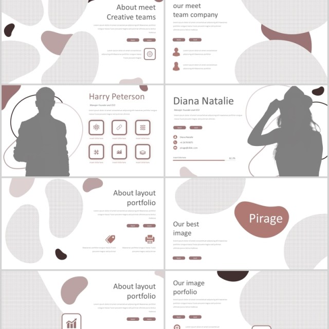 咖啡色通用PPT模板版式设计Pirage Powerpoint Template 咖啡色通用PPT模板版式设计Pirage Powerpoint Template