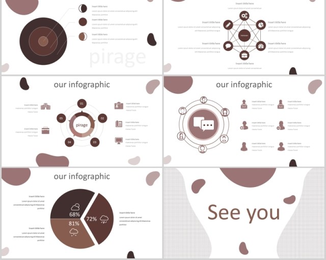 咖啡色通用PPT模板版式设计Pirage Powerpoint Template 咖啡色通用PPT模板版式设计Pirage Powerpoint Template
