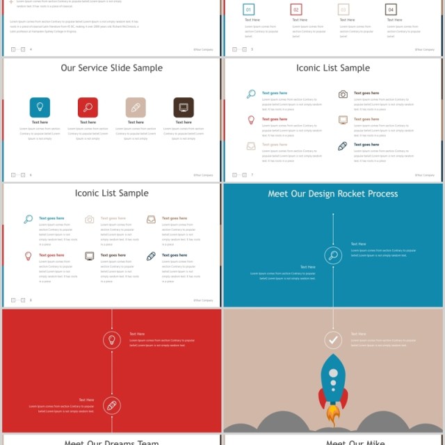 商务图片排版设计台阶阶梯PPT素材模板Mole Powerpoint Template