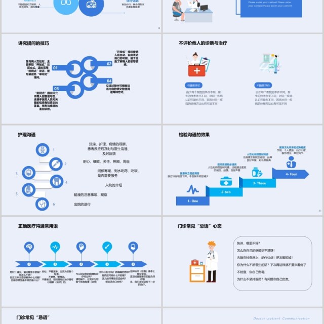 简约医院医患沟通技巧培训PPT模板