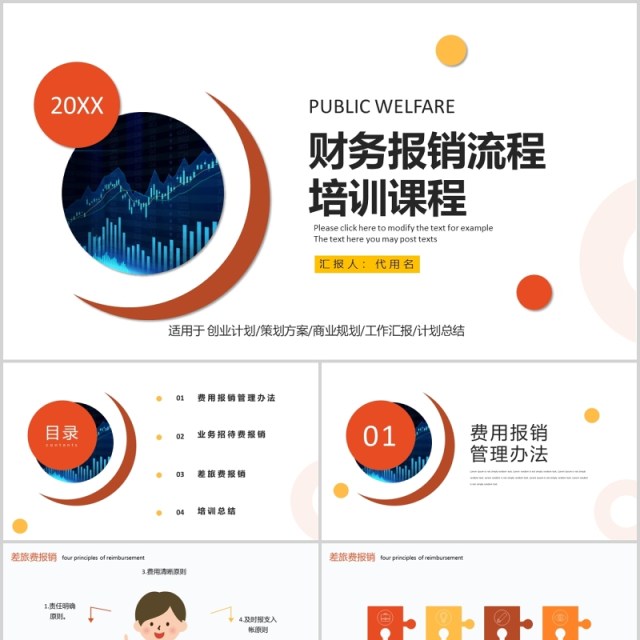 公司差旅费报账财务报销流程培训课程PPT模板
