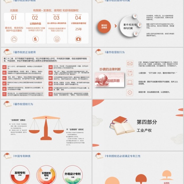 创意世界知识产权日宣传PPT模板