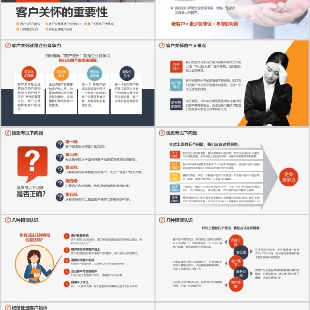 做好客户关怀关系改善客户服务企业管理培训PPT模板 做好客户关怀关系改善客户服务企业管理培训PPT模板