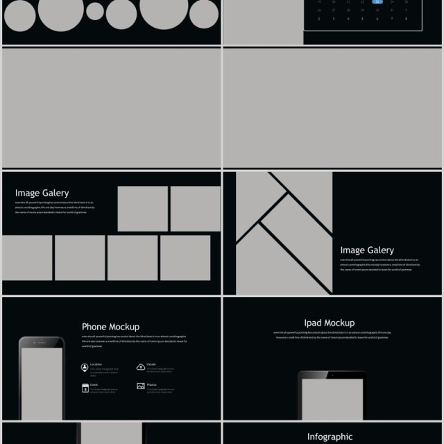 深色商业计划书公司产品项目介绍简介PPT模板Gishery   Powerpoint Template