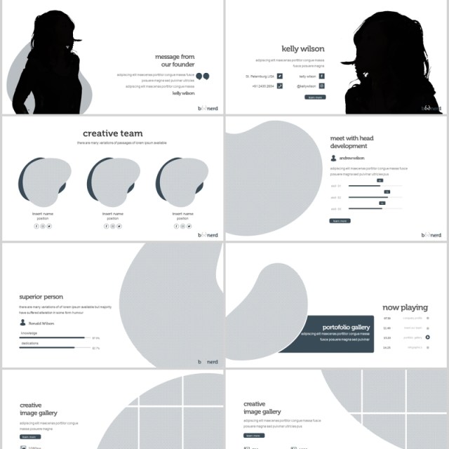 创意图形产品项目介绍PPT模板版式设计Boonerd Powerpoint Template 创意图形产品项目介绍PPT模板版式设计Boonerd Powerpoint Template
