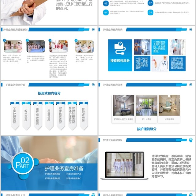 医院护理业务查房课件PPT模板 医院护理业务查房课件PPT模板