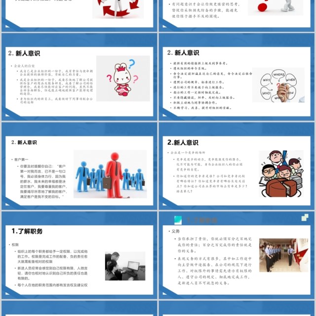 简约员工职业素养与团队意识培训PPT模板 简约员工职业素养与团队意识培训PPT模板
