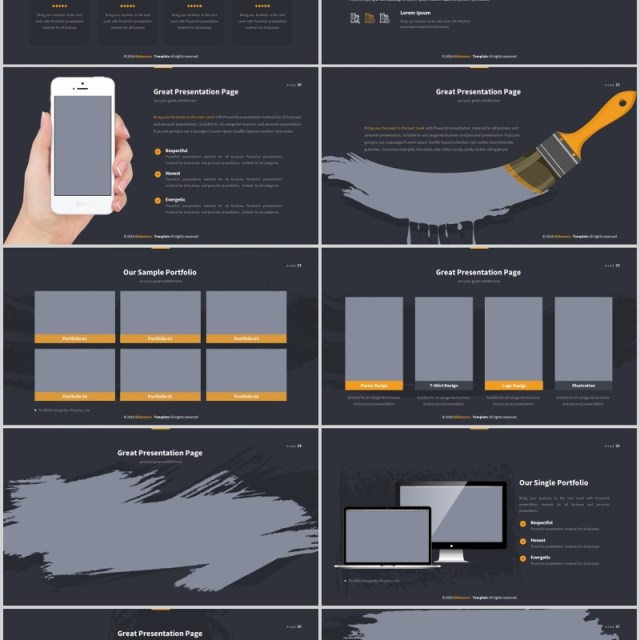 深色创意图形图文排版PPT商务版式模板Infocs Powerpoint Template 深色创意图形图文排版PPT商务版式模板Infocs Powerpoint Template