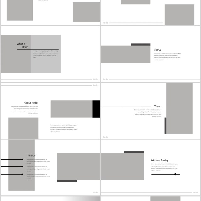 简约产品项目展示工作通用PPT模板版式设计Redo Powerpoint Template 简约产品项目展示工作通用PPT模板版式设计Redo Powerpoint Template