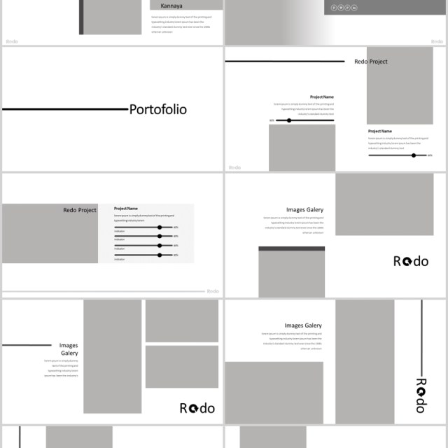 简约产品项目展示工作通用PPT模板版式设计Redo Powerpoint Template 简约产品项目展示工作通用PPT模板版式设计Redo Powerpoint Template