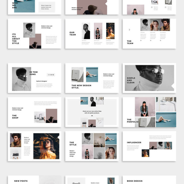 图片排版版式PPT模板BOSH Powerpoint Template 图片排版版式PPT模板BOSH Powerpoint Template