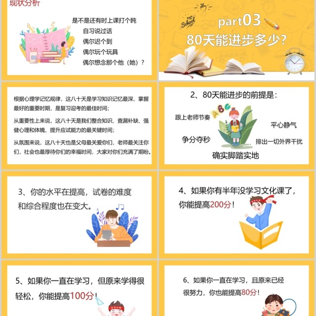 黄色决战高考冲刺加油励志班会PPT模板 黄色决战高考冲刺加油励志班会PPT模板