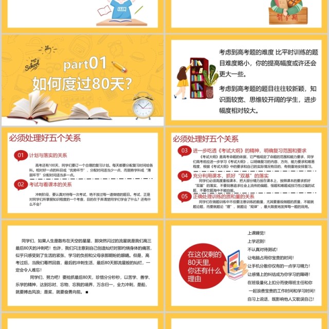 黄色决战高考冲刺加油励志班会PPT模板 黄色决战高考冲刺加油励志班会PPT模板