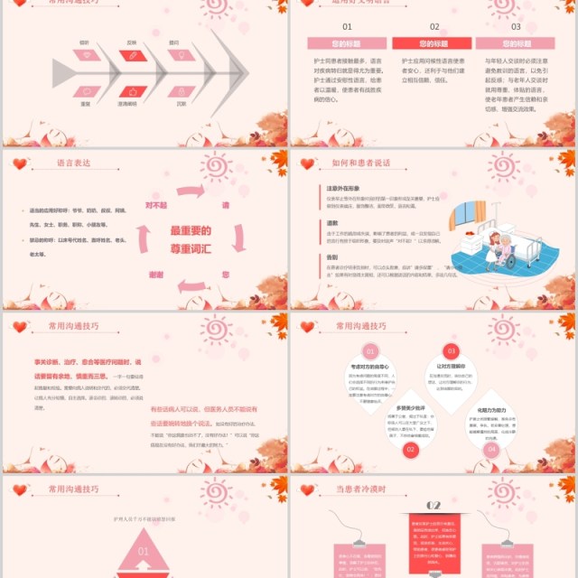 医院护患医患沟通技巧PPT模板