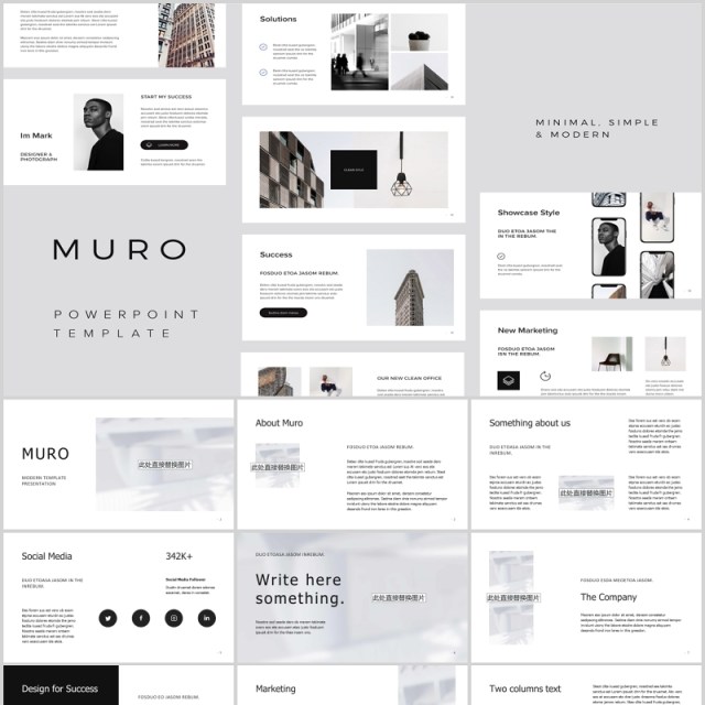 超实用简约图片排版PPT模板KEY模板MURO Powerpoint Keynote 超实用简约图片排版PPT模板KEY模板MURO Powerpoint Keynote