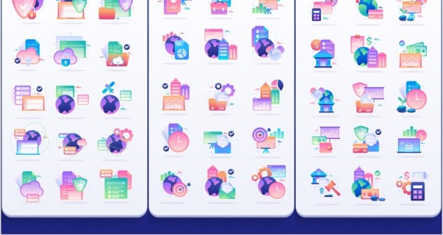 商业融资金融财政数据矢量插画图标素材Dihital Finance Business Data Illustration 商业融资金融财政数据矢量插画图标素材Dihital Finance Business Data Illustration