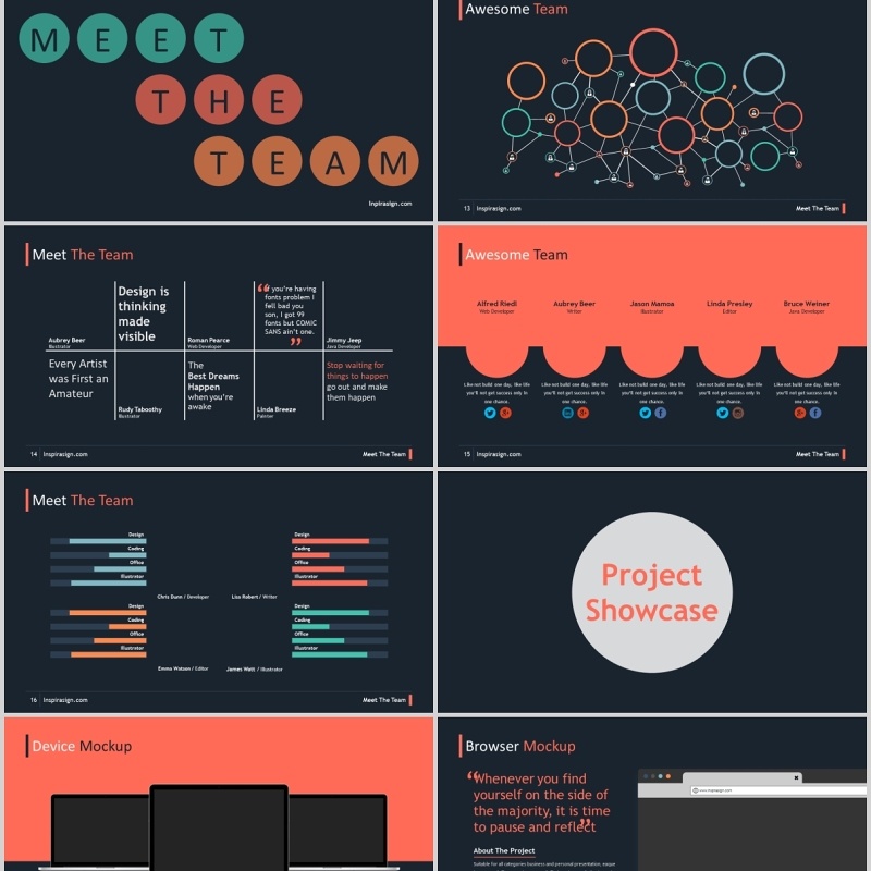 黑色高端商业数据分析PPT模板可视化图表素材START Powerpoint Presentation Template