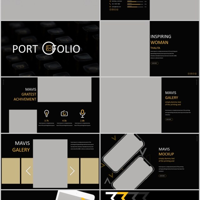 深色创意商业项目计划公司介绍产品展示PPT模板版式设计Mavis Powerpoint Template 深色创意商业项目计划公司介绍产品展示PPT模板版式设计Mavis Powerpoint Template