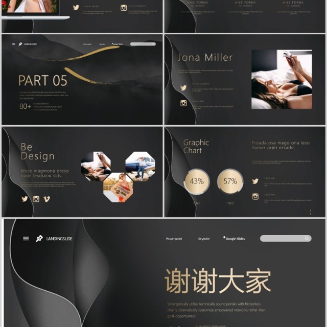 黑金色高端创意项目计划书PPT模板 黑金色高端创意项目计划书PPT模板