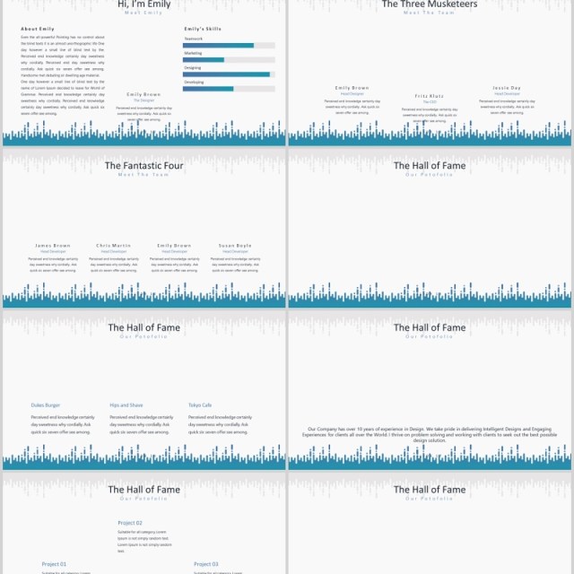 产品展示项目介绍PPT模板版式设计MELT Powerpoint Template