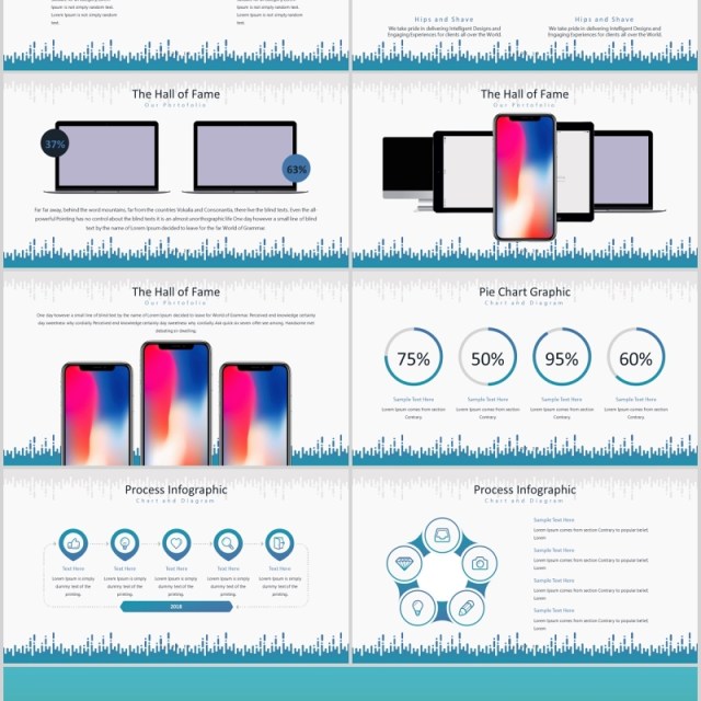 产品展示项目介绍PPT模板版式设计MELT Powerpoint Template