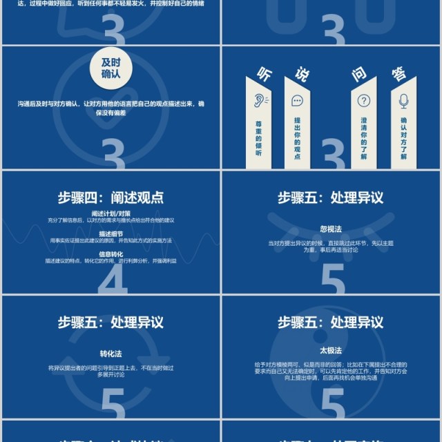 蓝色有效沟通经验分享工作培训PPT模板 蓝色有效沟通经验分享工作培训PPT模板
