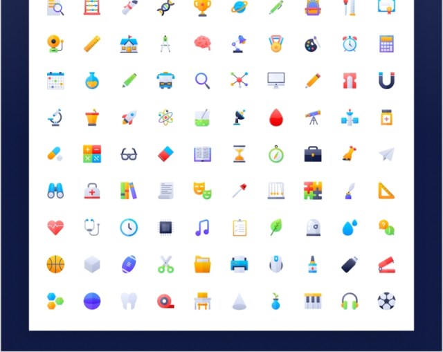 教育图标素材集合Educca Education Icon Pack