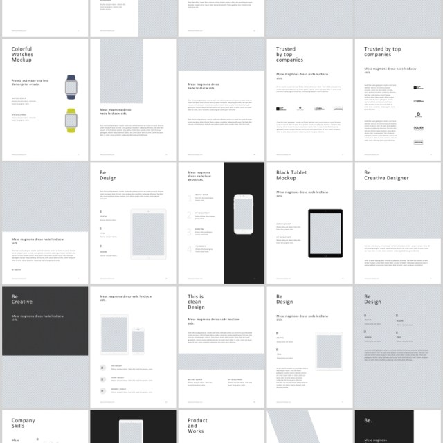A4竖版PPT模板图片排版BE A4 Vertical Powerpoint Template 30 Photos