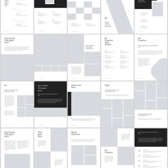 A4竖版PPT模板图片排版BE A4 Vertical Powerpoint Template 30 Photos