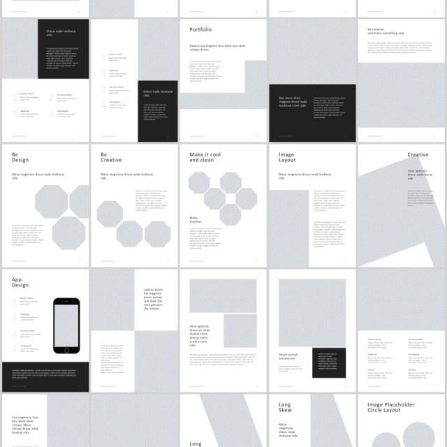 A4竖版PPT模板图片排版BE A4 Vertical Powerpoint Template 30 Photos