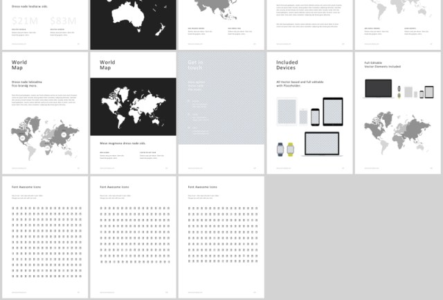 A4竖版PPT模板图片排版BE A4 Vertical Powerpoint Template 30 Photos