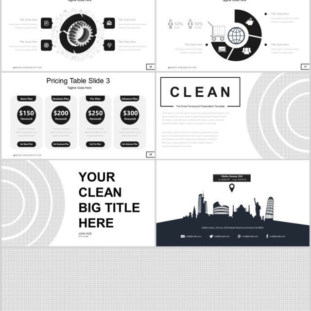 简洁公司产品介绍PPT模板版式设计Clean Powerpoint Template 简洁公司产品介绍PPT模板版式设计Clean Powerpoint Template