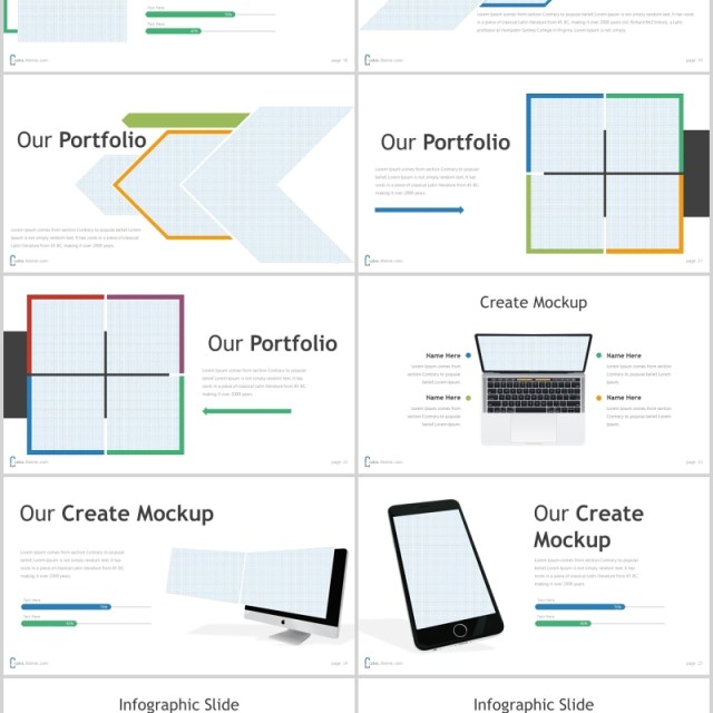 商务图片排版PPT可视化图表素材模板Calva - Powerpoint Template