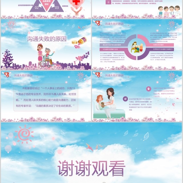 护患沟通技巧医院课件PPT模板 护患沟通技巧医院课件PPT模板