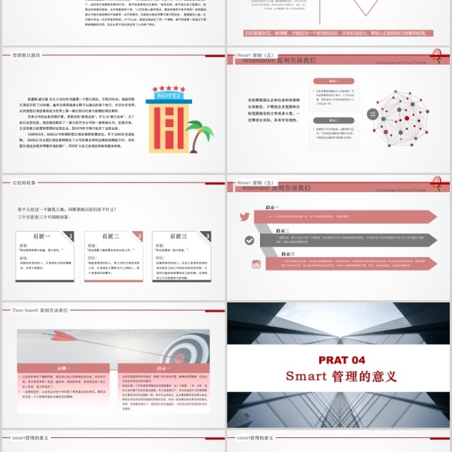 绩效大气企业公司目标管理实务SMART原则培训完整PPT模板