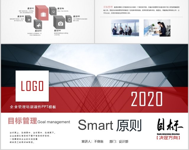 绩效大气企业公司目标管理实务SMART原则培训完整PPT模板