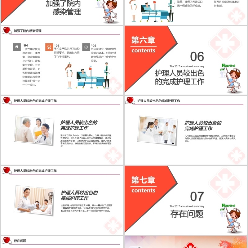 简约护士长年终述职报告PPT模板