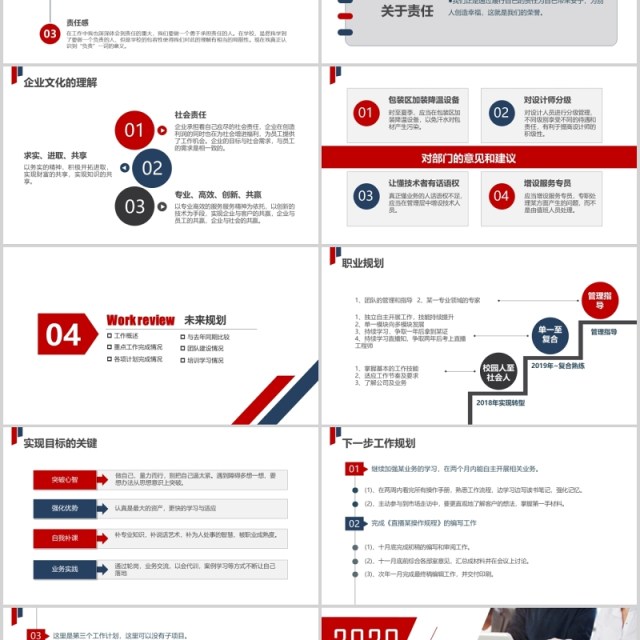 简约工程师转正述职报告晋升汇报PPT模板