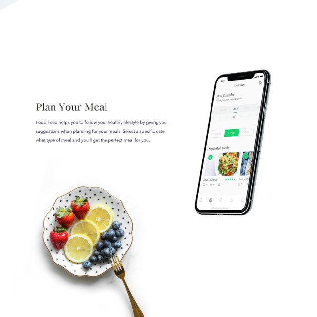 食品美食用户界面模板Food Feed UI Template