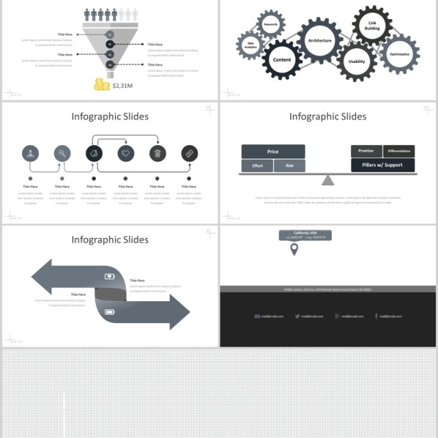 高端时尚公司产品项目介绍PPT模板版式设计Nord Powerpoint Template