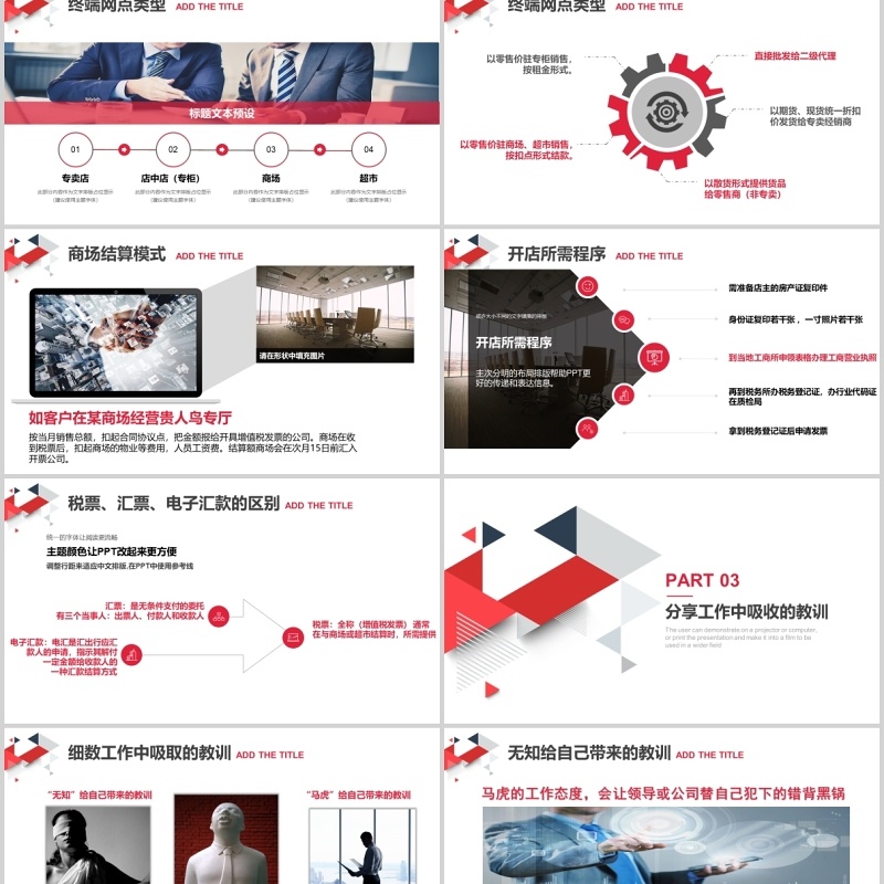 销售经理工作经验分享汇报总结PPT模板