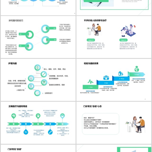 简洁医患沟通技巧医院课件PPT模板