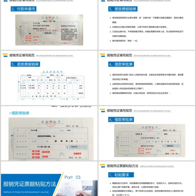 简洁公司财务报销流程培训管理课件PPT模板