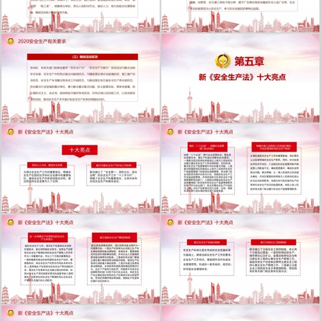 红色简约2020年全国安全生产月主题活动宣传PPT模板 红色简约2020年全国安全生产月主题活动宣传PPT模板
