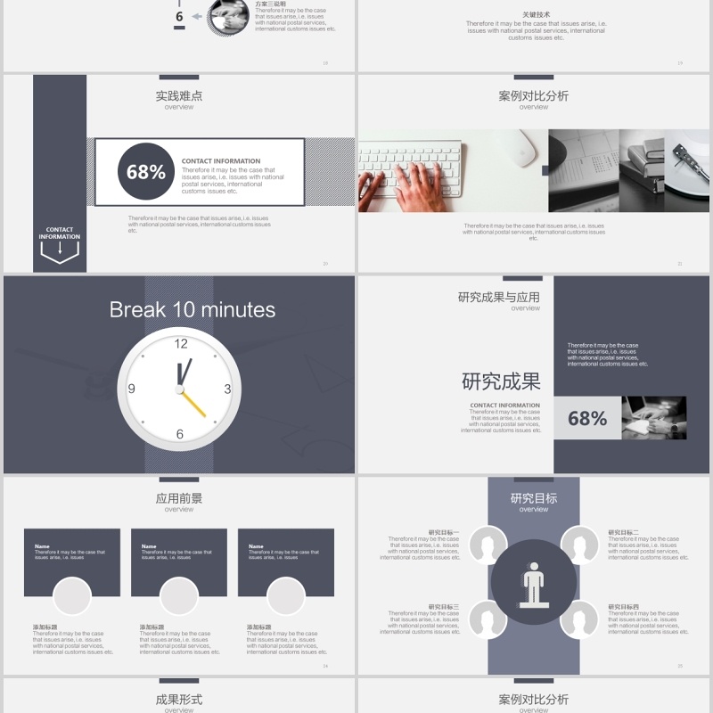 大学生毕业论文答辩PPT模板