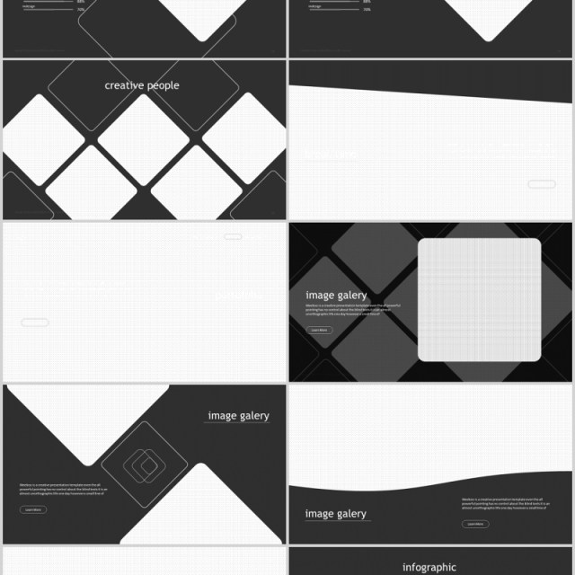 深色图片占位符PPT模板排版版式设计幻灯片演示Weeboo Powerpoint Template 深色图片占位符PPT模板排版版式设计幻灯片演示Weeboo Powerpoint Template