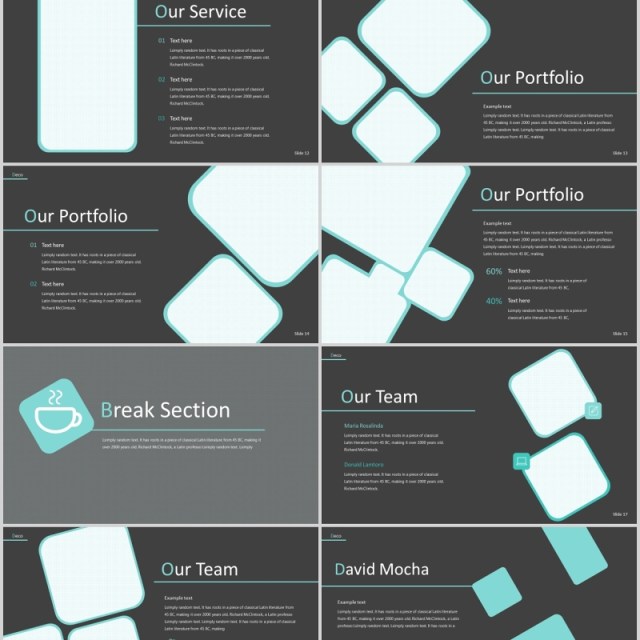 深色工作商务图片排版PPT模板版式设计Deco Powerpoint Template 深色工作商务图片排版PPT模板版式设计Deco Powerpoint Template