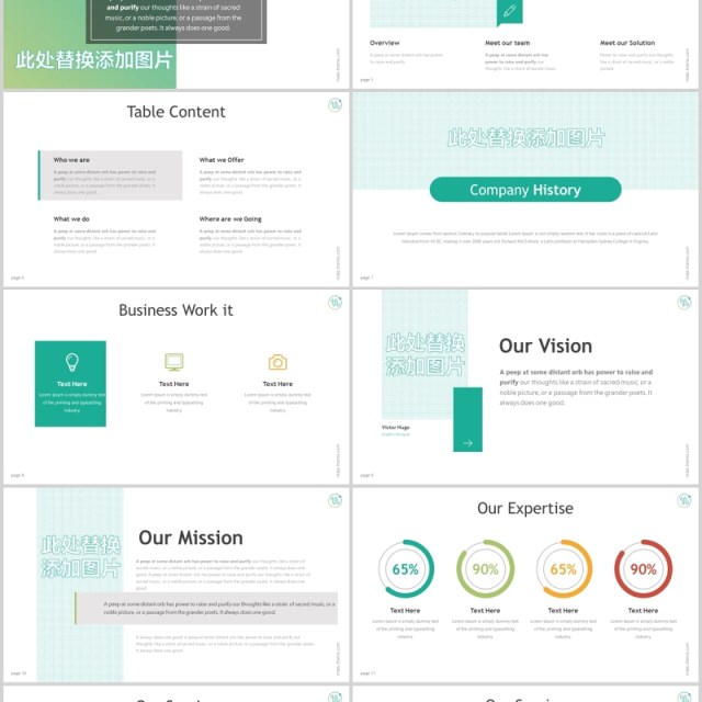 商务图文排版可视化图表PPT素材模板Mala - Powerpoint Template