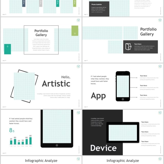 商务图文排版可视化图表PPT素材模板Mala - Powerpoint Template 商务图文排版可视化图表PPT素材模板Mala - Powerpoint Template