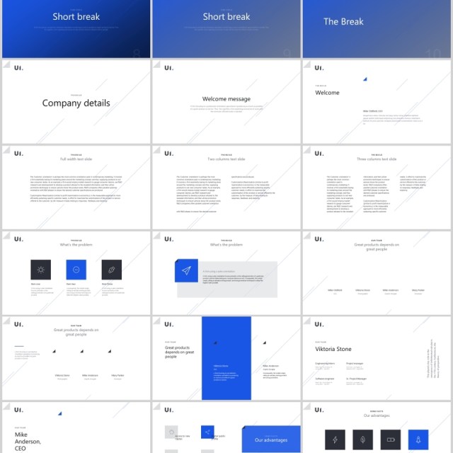 深浅双排版PPT图片模板BUILD PowerPoint Presentation Template (Light)